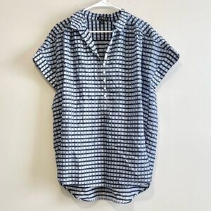 J.Crew Gingham Crinkle Beach Tunic Dress